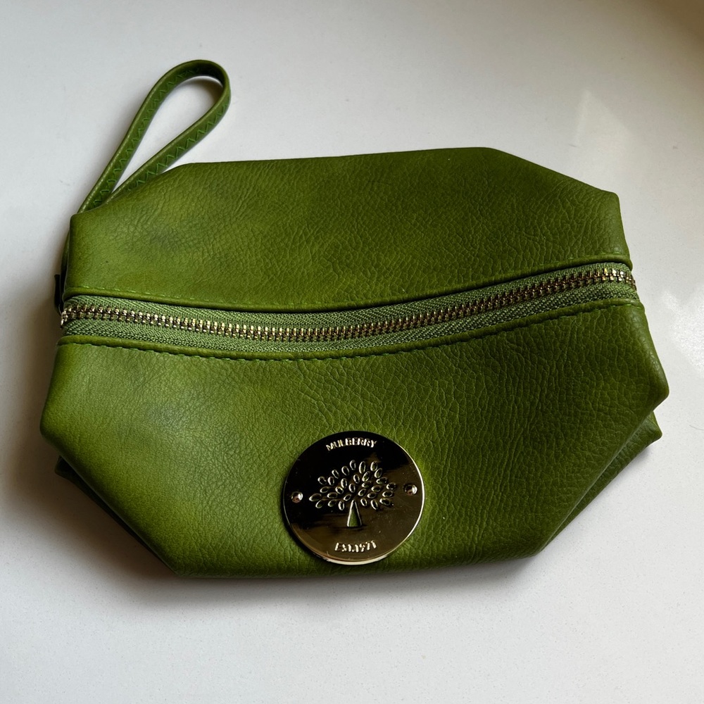 Mulberry Green Makeup Bag